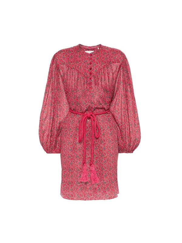 Kildi Dress in Cranberry