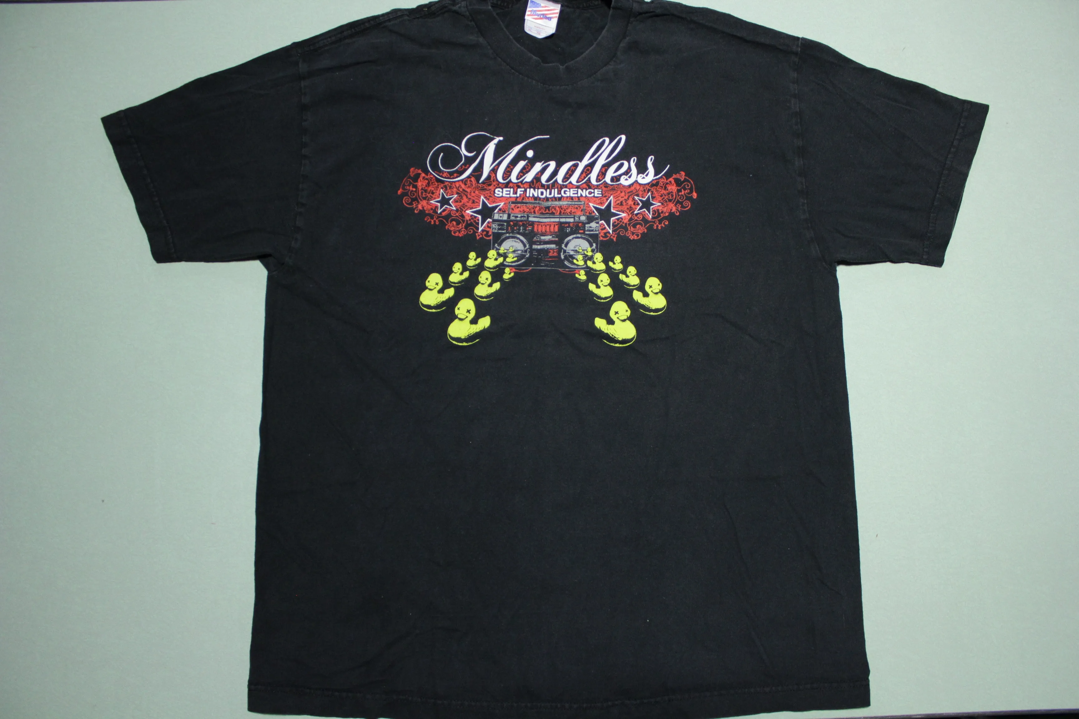 Mindless Self Indulgence Made in USA Vintage 90's 00's Boombox Duck Band T-Shirt