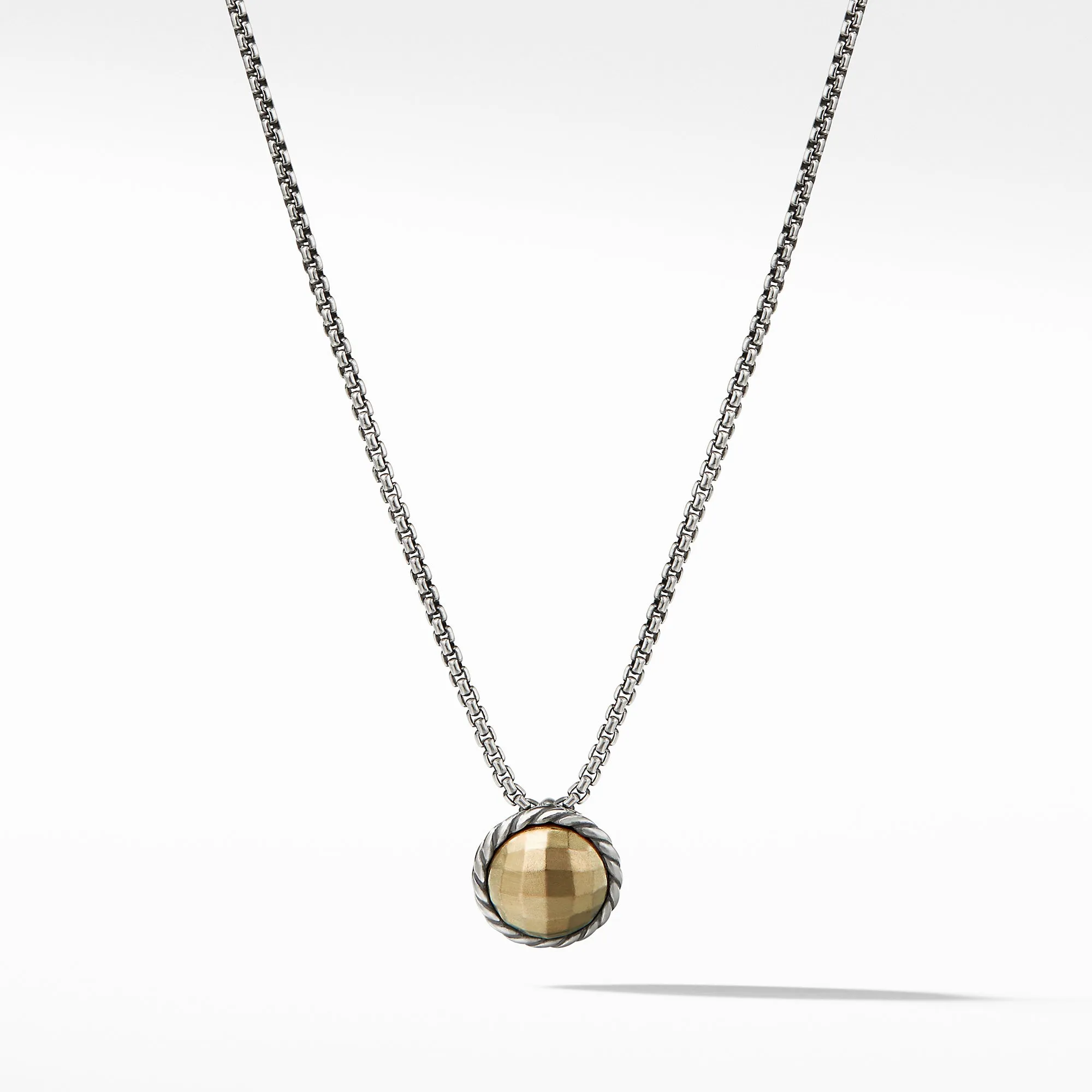 Necklace with Gold Dome and 18K Gold