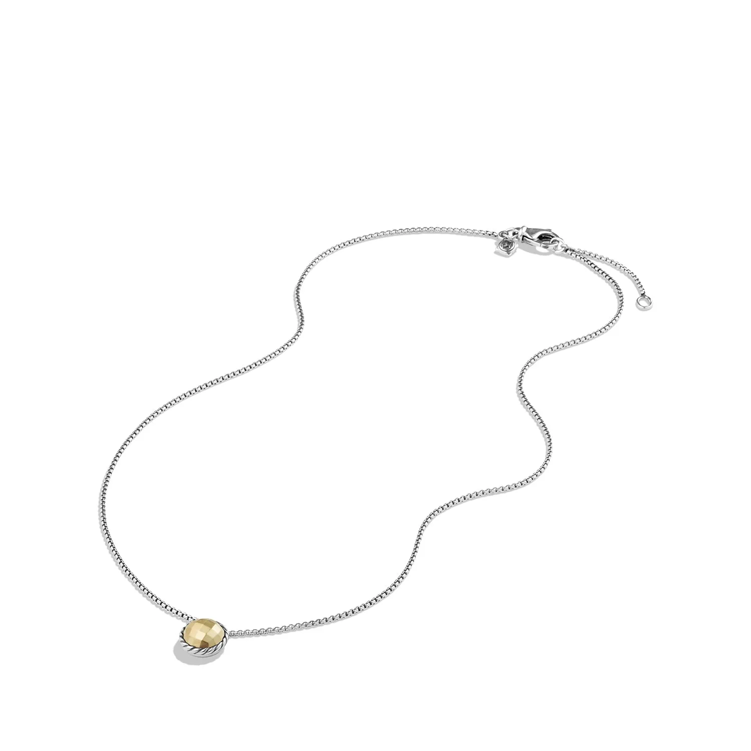 Necklace with Gold Dome and 18K Gold