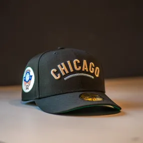 New Era Chicago Cubs Script Green UV (Black)