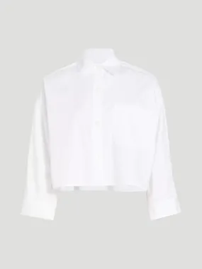 Next-Ex White Cotton Poplin Shirt