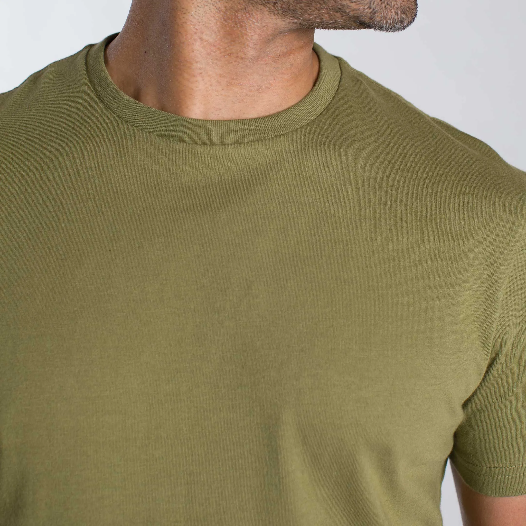 Olive Crew Neck Tee