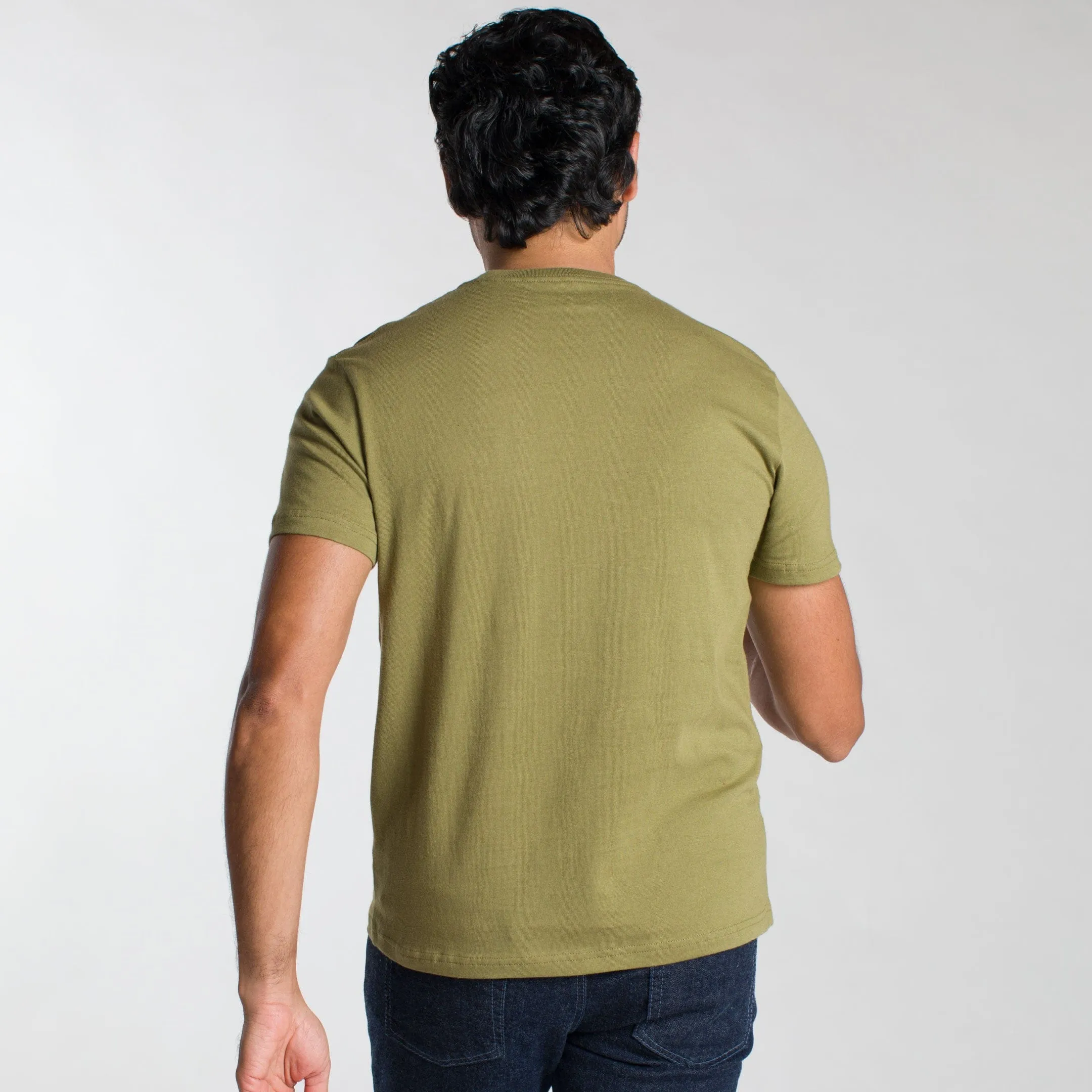 Olive Crew Neck Tee