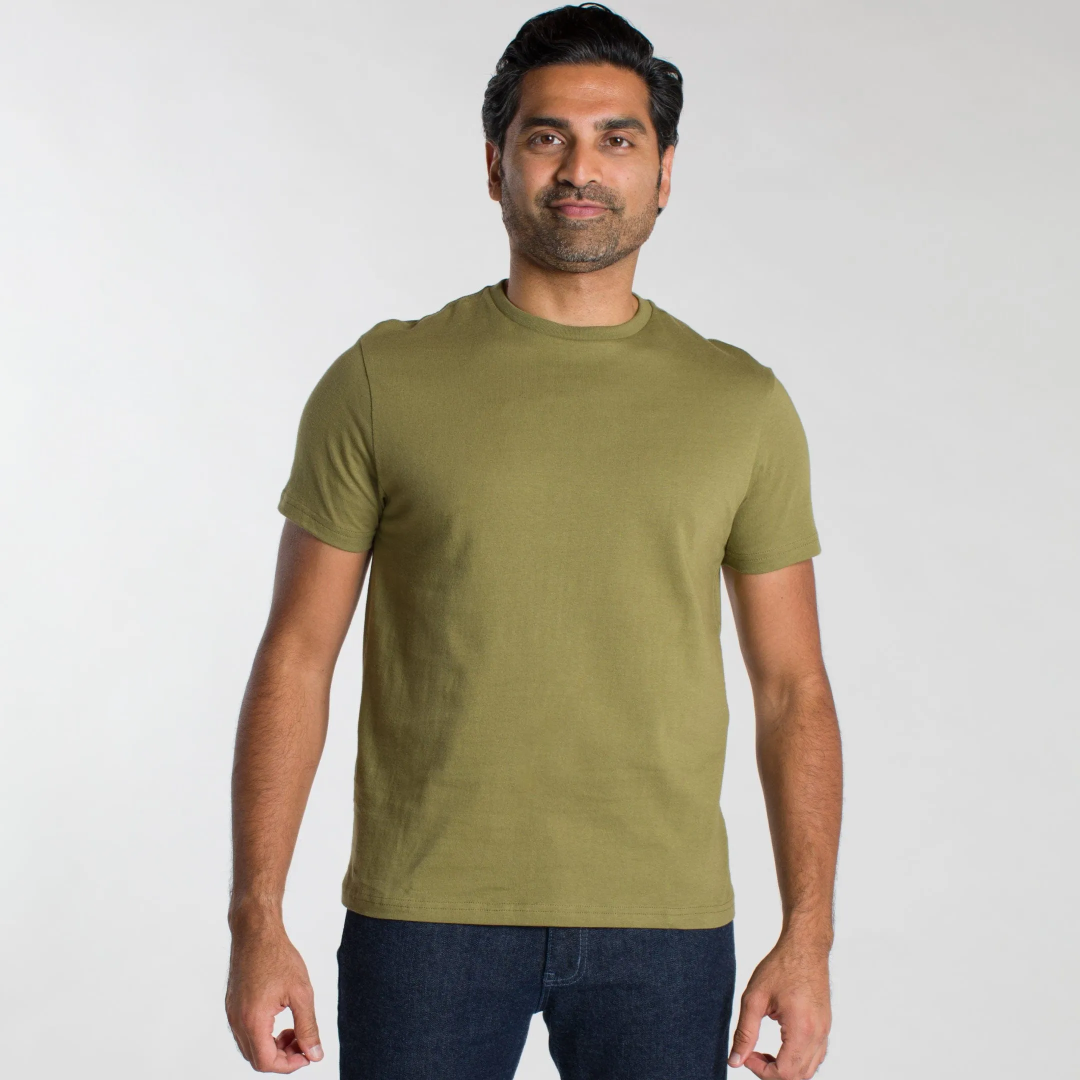 Olive Crew Neck Tee