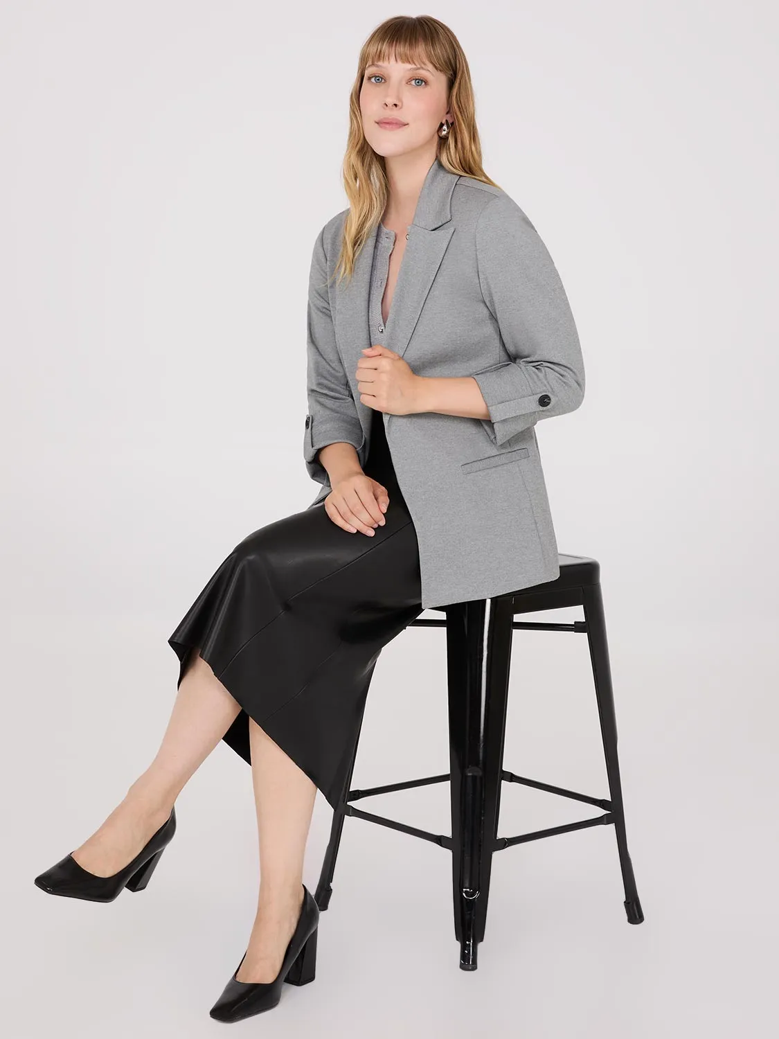 Open-Front Blazer