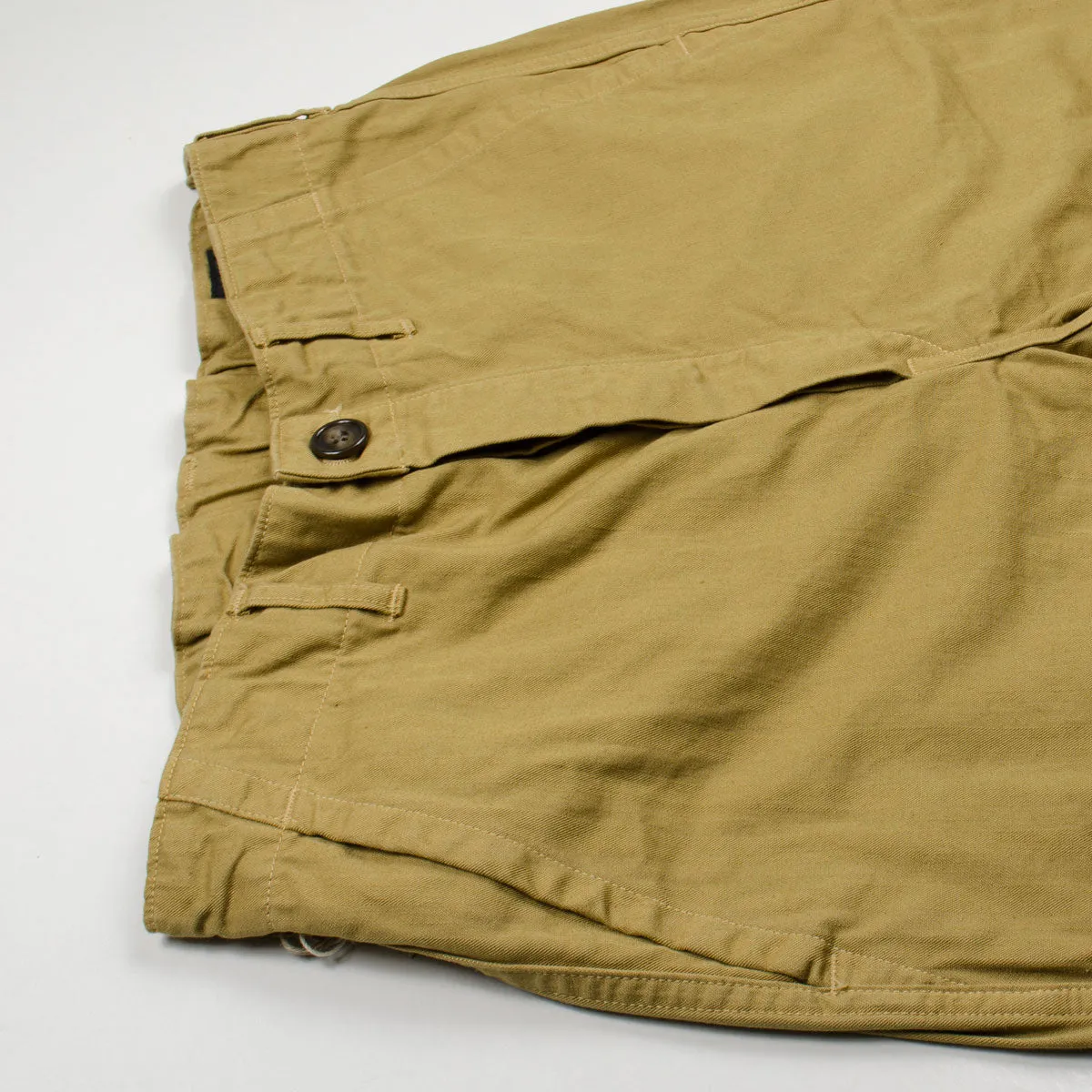 orSlow - French Work Pants - Khaki Herringbone Twill