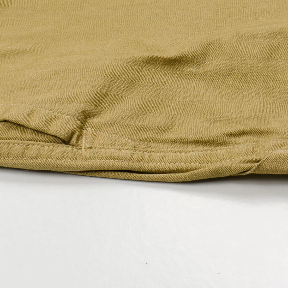 orSlow - French Work Pants - Khaki Herringbone Twill