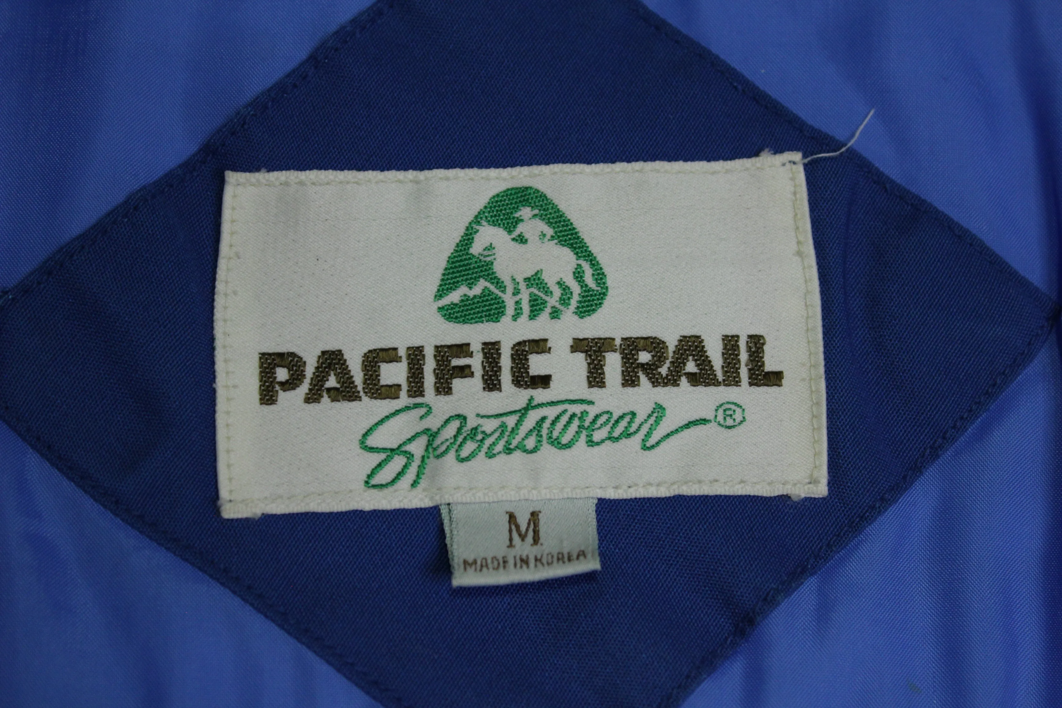 Pacific Trail Sportswear Vintage 80's Puffer Striped Ski Jacket