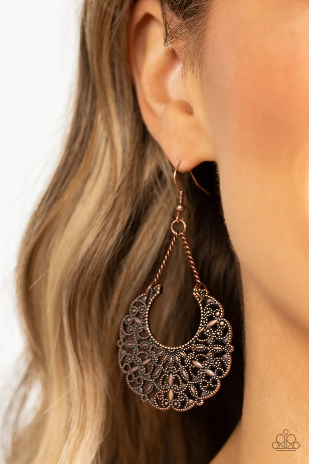 Paparazzi Country Cornucopia - Copper Earrings