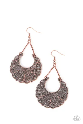 Paparazzi Country Cornucopia - Copper Earrings