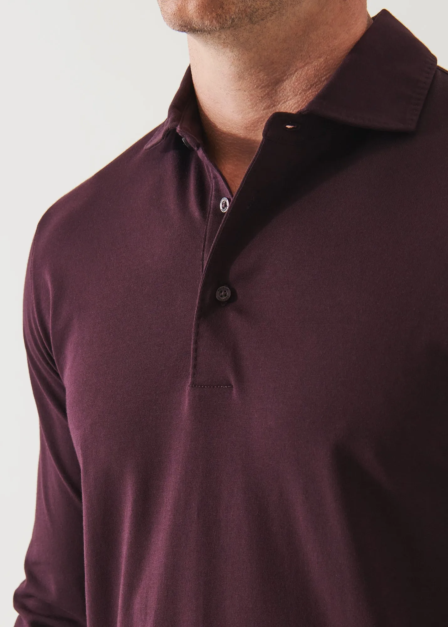 PIMA COTTON STRETCH LONG SLEEVE POLO