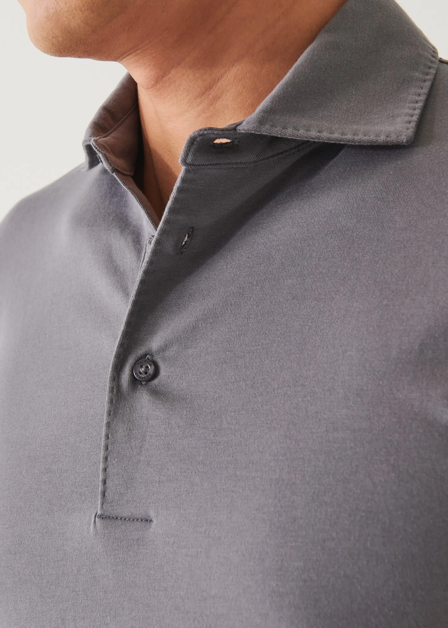 PIMA COTTON STRETCH LONG SLEEVE POLO