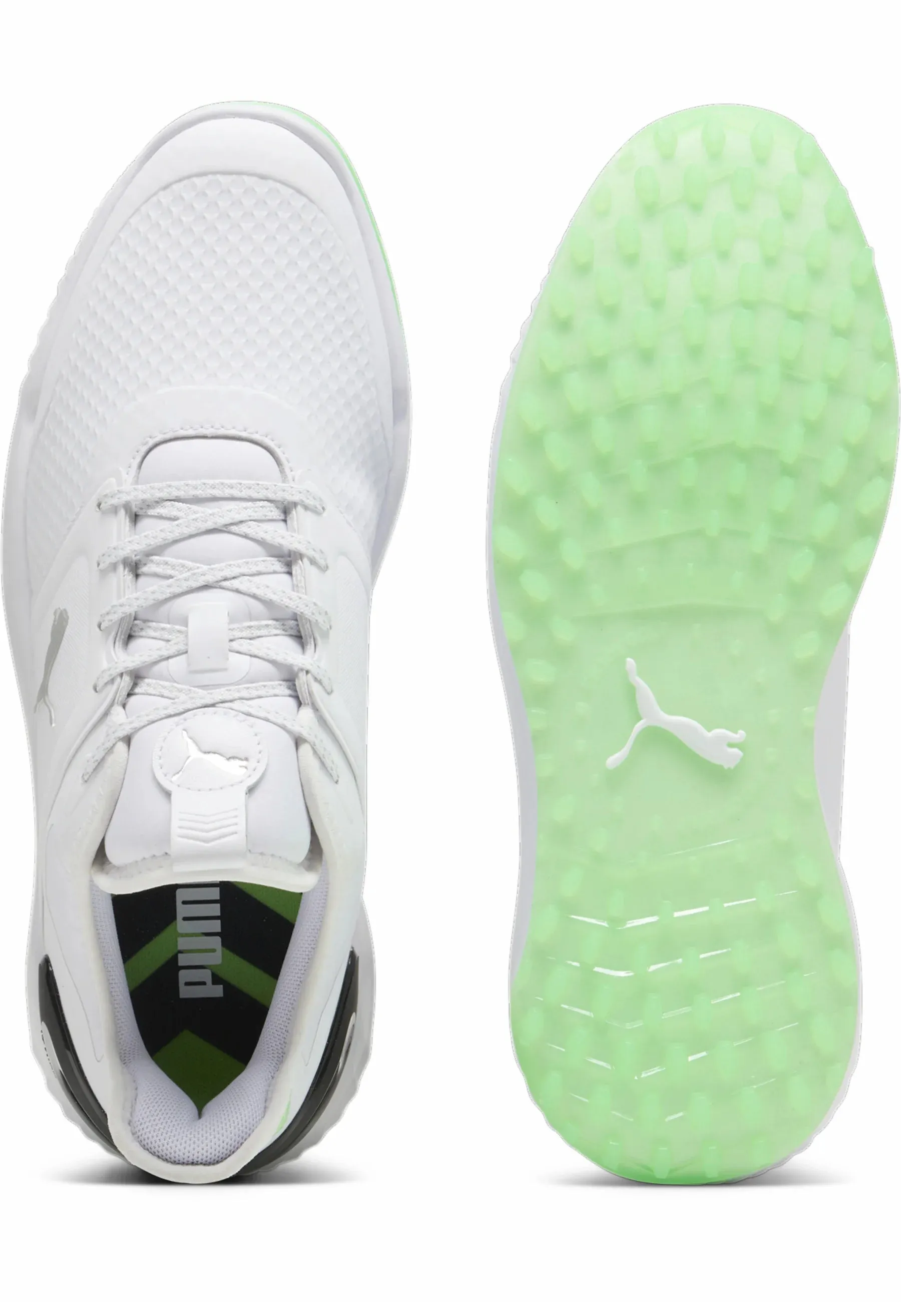 Puma Chaussures de Golf Ignite elevate white fluro green black