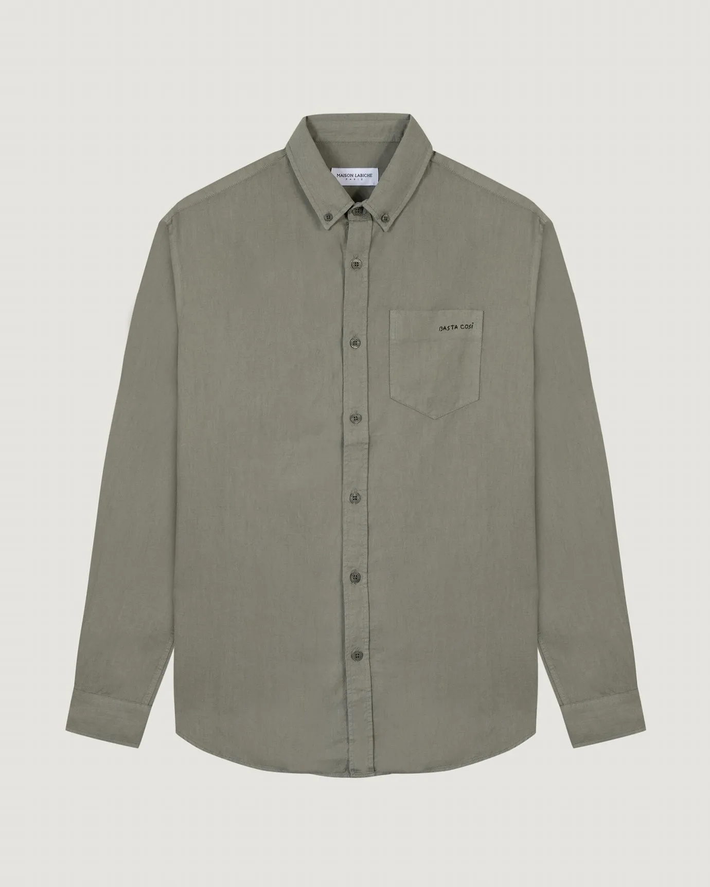 "Basta Cosi" linen & cotton carnot shirt