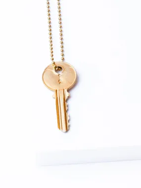 Semicolon Classic Ball Chain Key Necklace