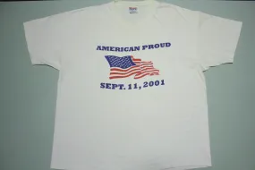 September 11th 2001 9/11 Memorial Vintage Hanes WTC T-Shirt