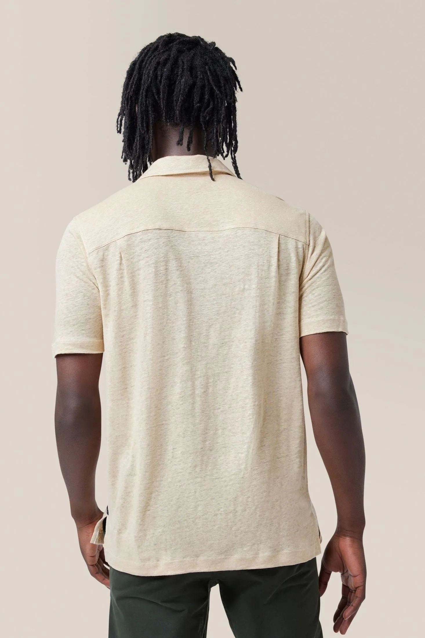 Short Sleeve Camp Shirt | Linen