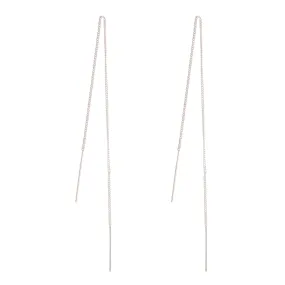 Sterling Silver Classic Thread-Through Earrings