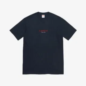 Supreme Tee 'Classic Logo' Navy SS22