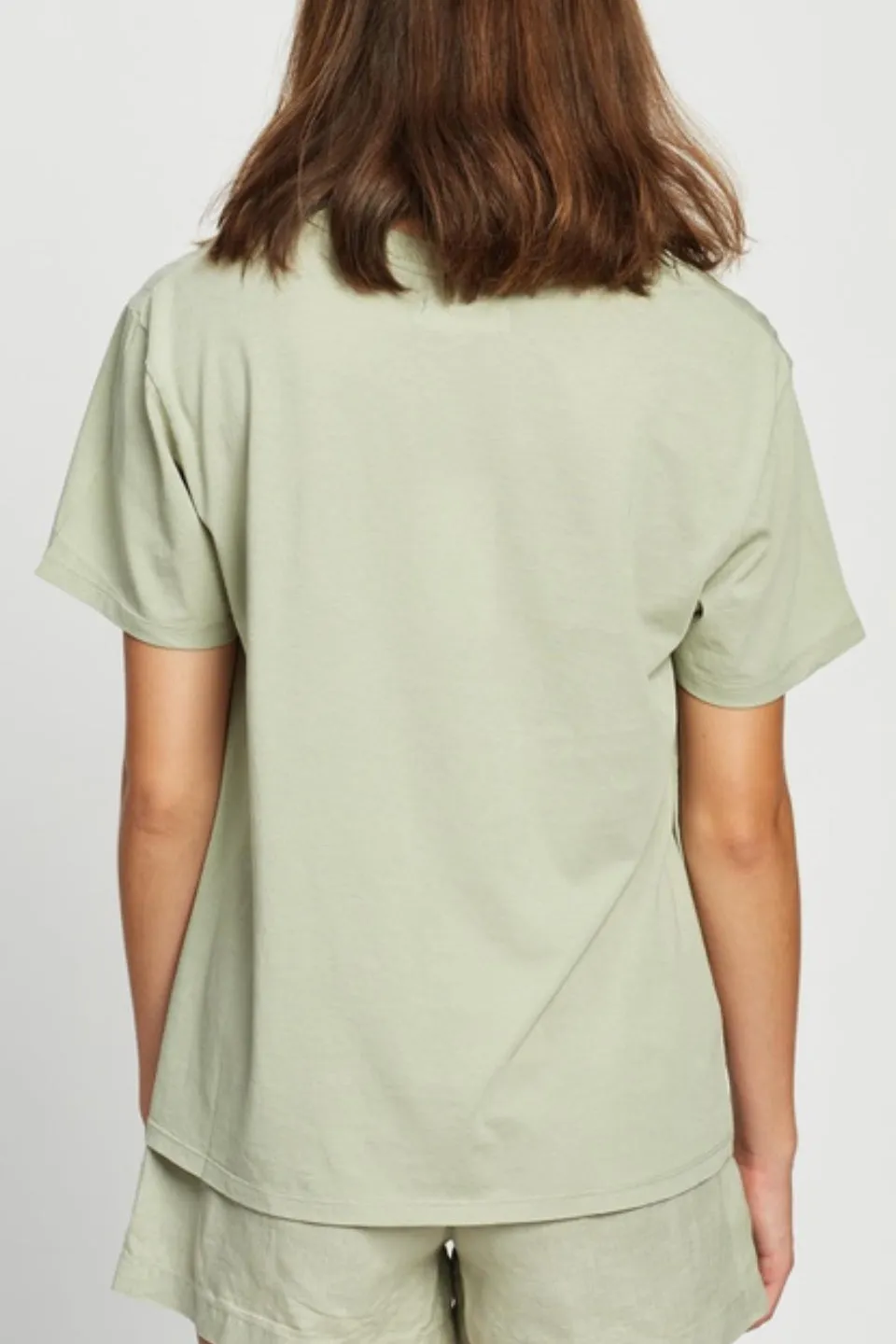 The Crew Soft Green Cotton Tee