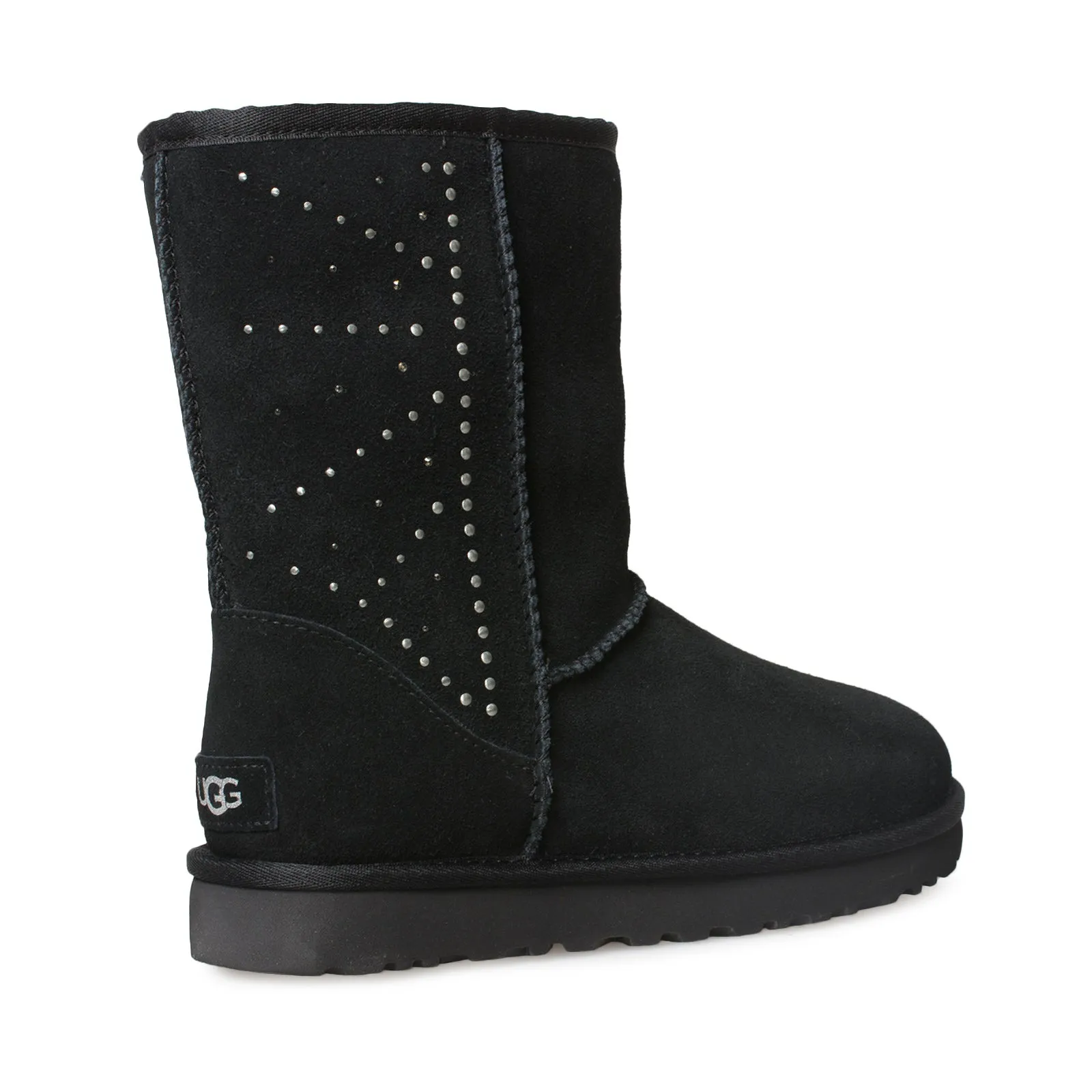 UGG Classic Short Studded Black Boots - Women's