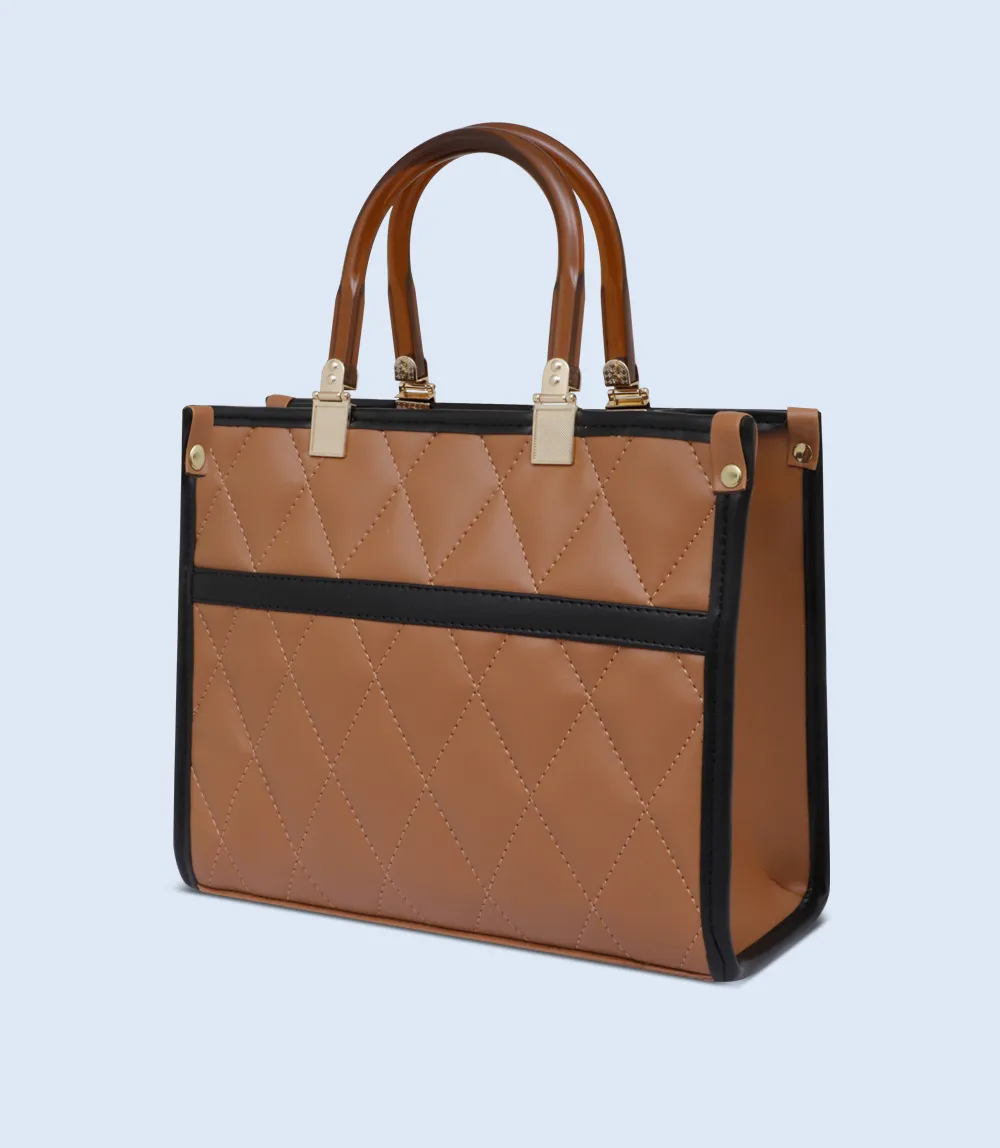 WB2612-TAN-Women Trendy Bag