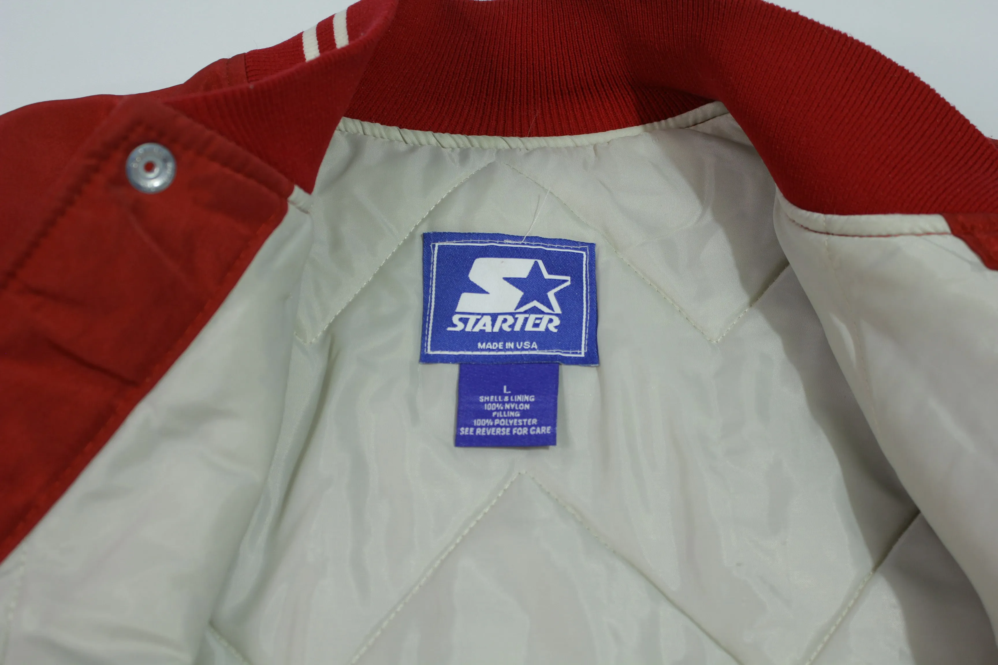 WSU Washington State University Vintage 90's Made In USA Quilt Lined Starter Jacket